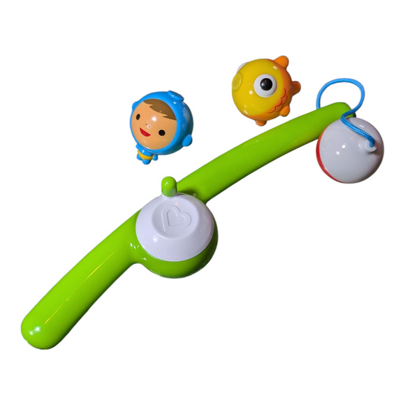 Munchkin Fishin' Magnetic Rod 2 Under Water Character Bobbers Bath Toy 24M+ used - Picture 4 of 5